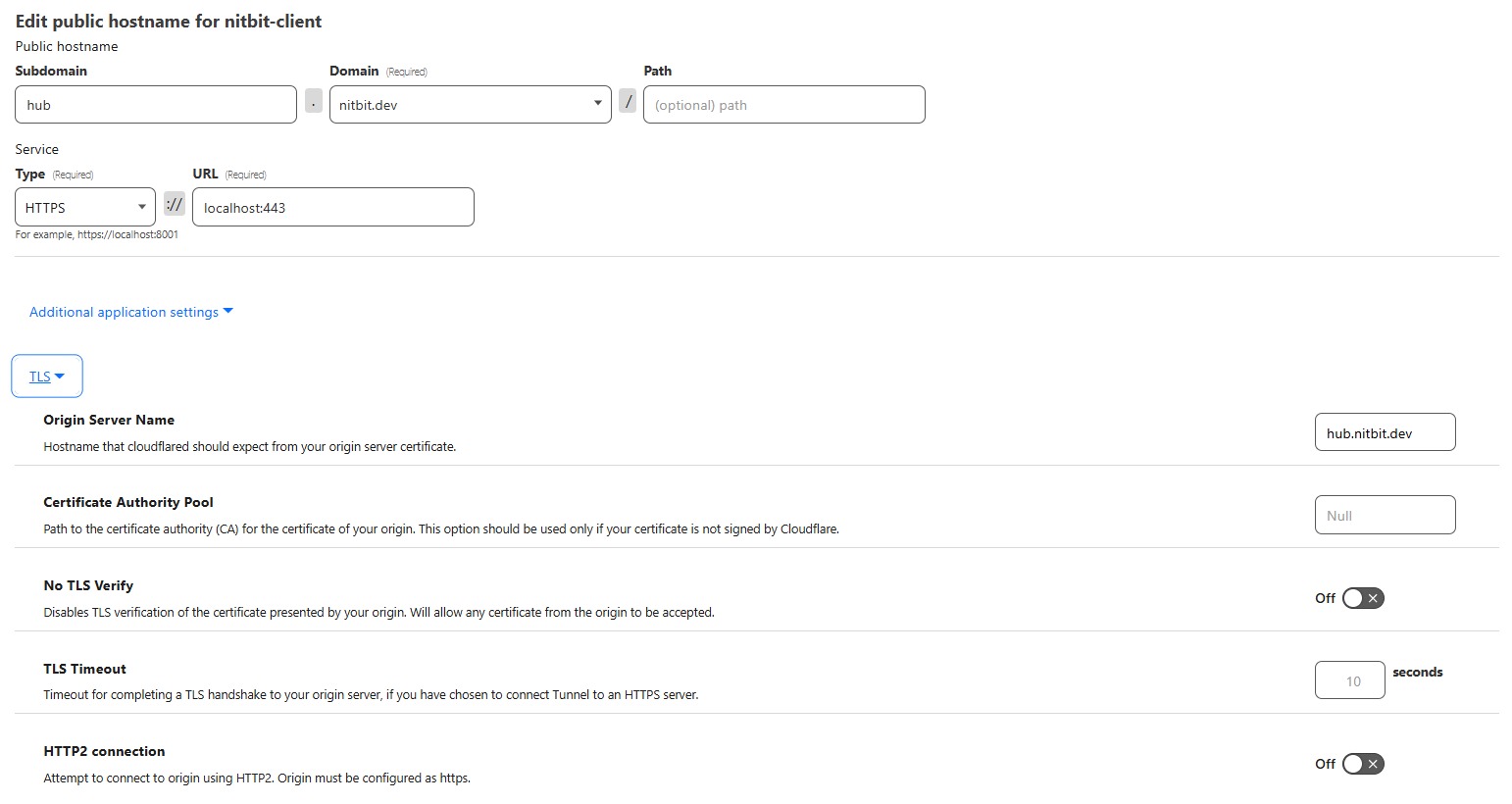 HTTPS public hostname
